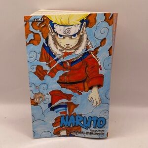 Naruto 3-In-1 Edition Vol 1-3 English Naruto by Masashi Kishimoto Manga Fan Gift
